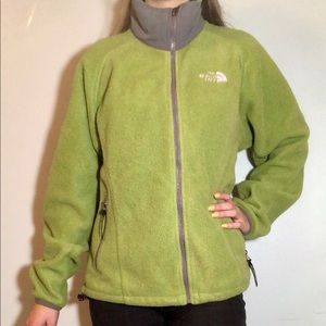 ❤️ THE NORTH FACE GREEN FLEECE LIGHT JACKET